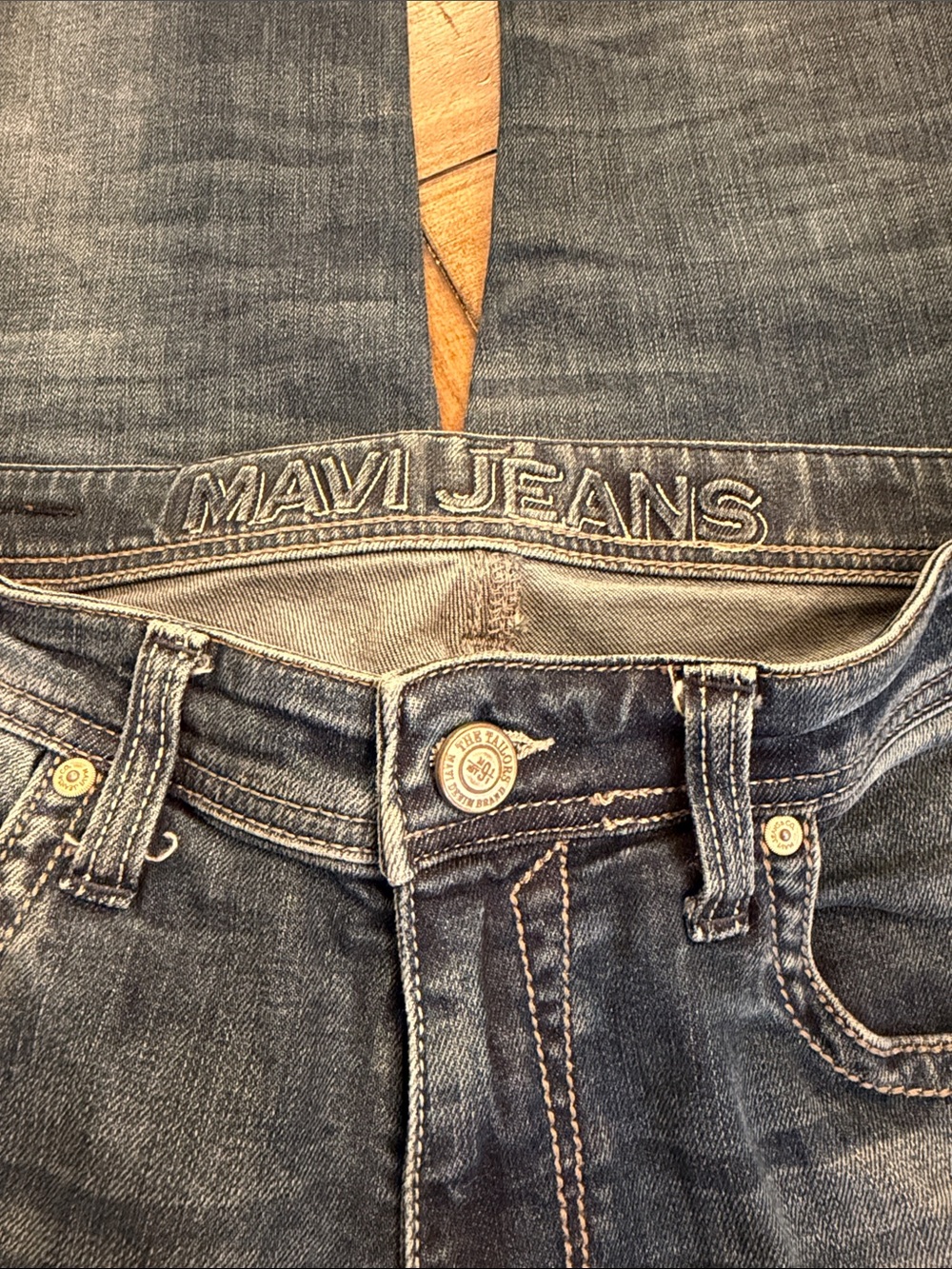 Mavi Men's Slim Straight Jeans in Dark Blue Denim